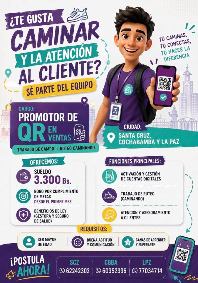 PROMOTOR DE QR EN VENTAS