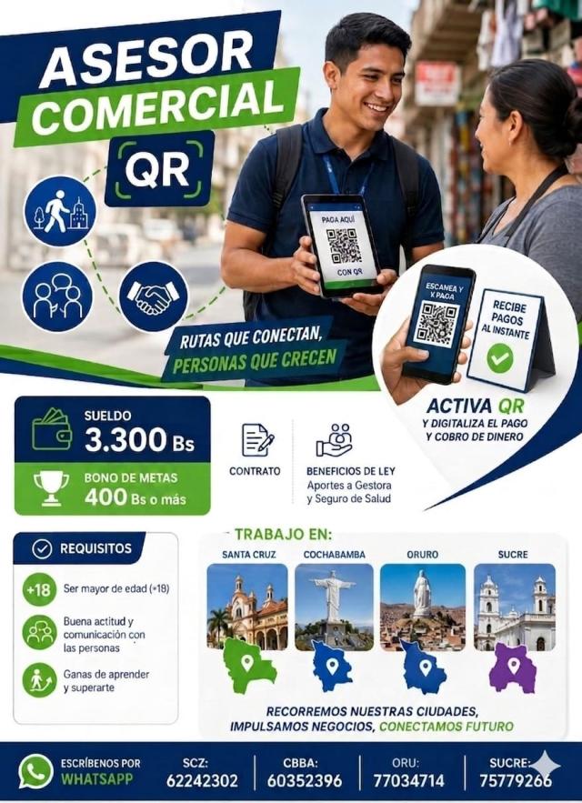 ASESOR COMERCIAL DE QR 