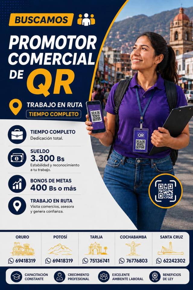 PROMOTOR COMERCIAL - QR