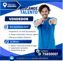 BUSCAMOS VENDEDORES