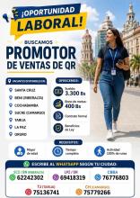 PROMOTOR DE VENTAS DE QR 
