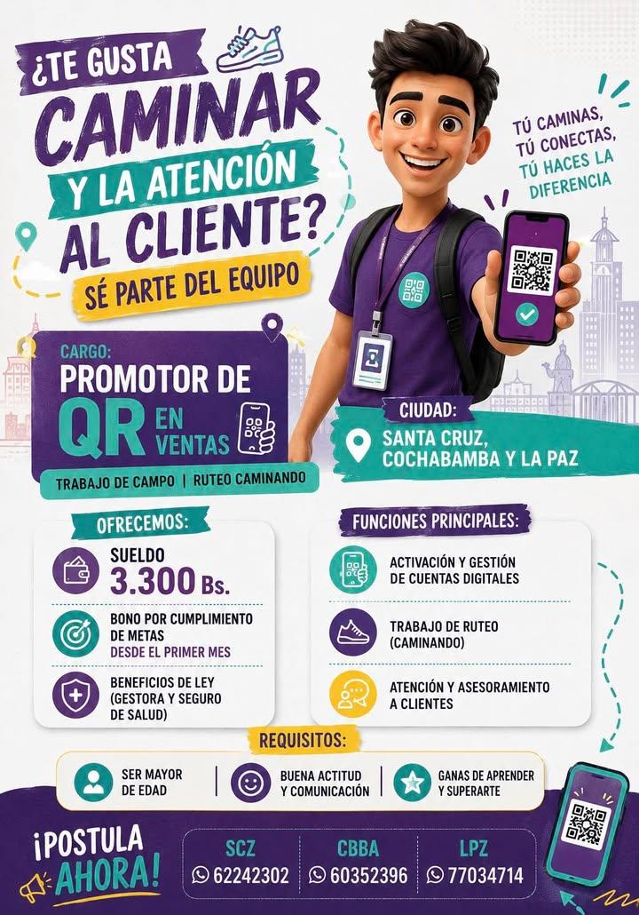 PROMOTOR DE QR EN VENTAS