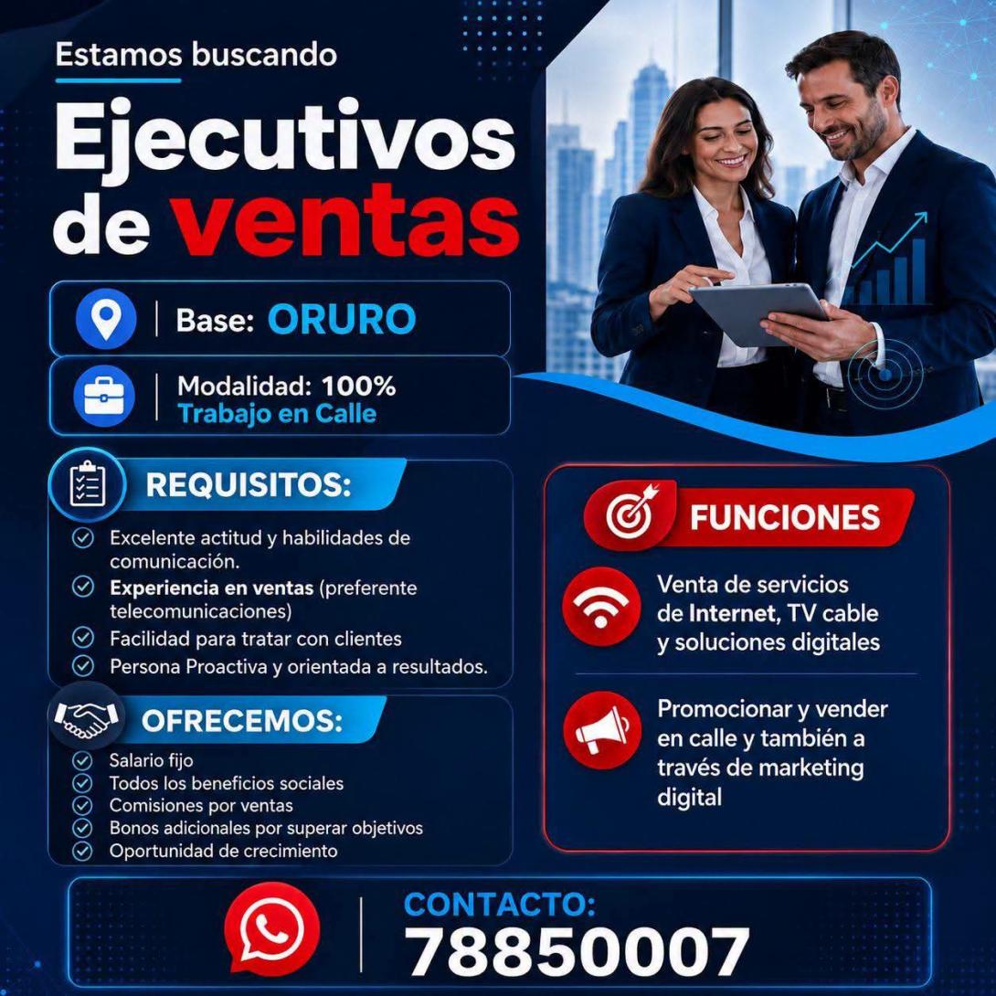 BUSCAMOS EJECUTIVO DE VENTAS